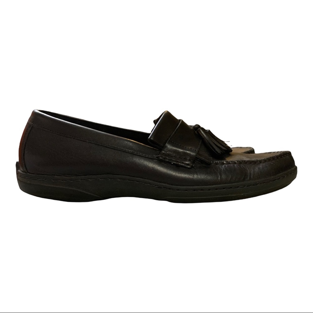 Cole Haan Men’s Black Tassel “Penny” Dress Loafers SZ 9.5 - Picture 2 of 8